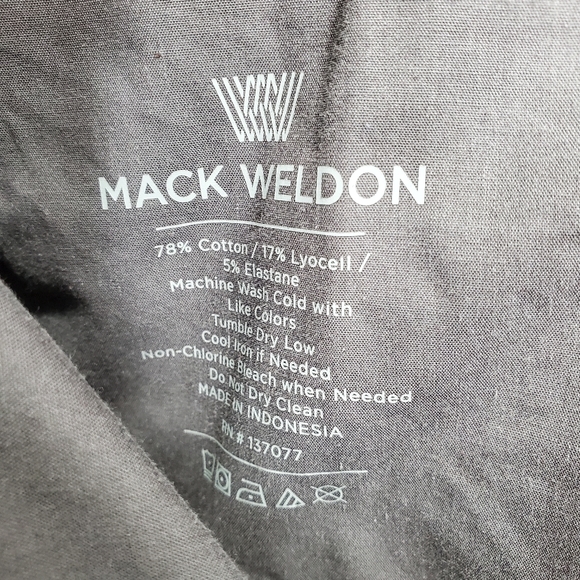 Mack Weldon 7” Shorts Men 34 Navy Chino Casual Comfort Maverick Tech Performance - Picture 2 of 12